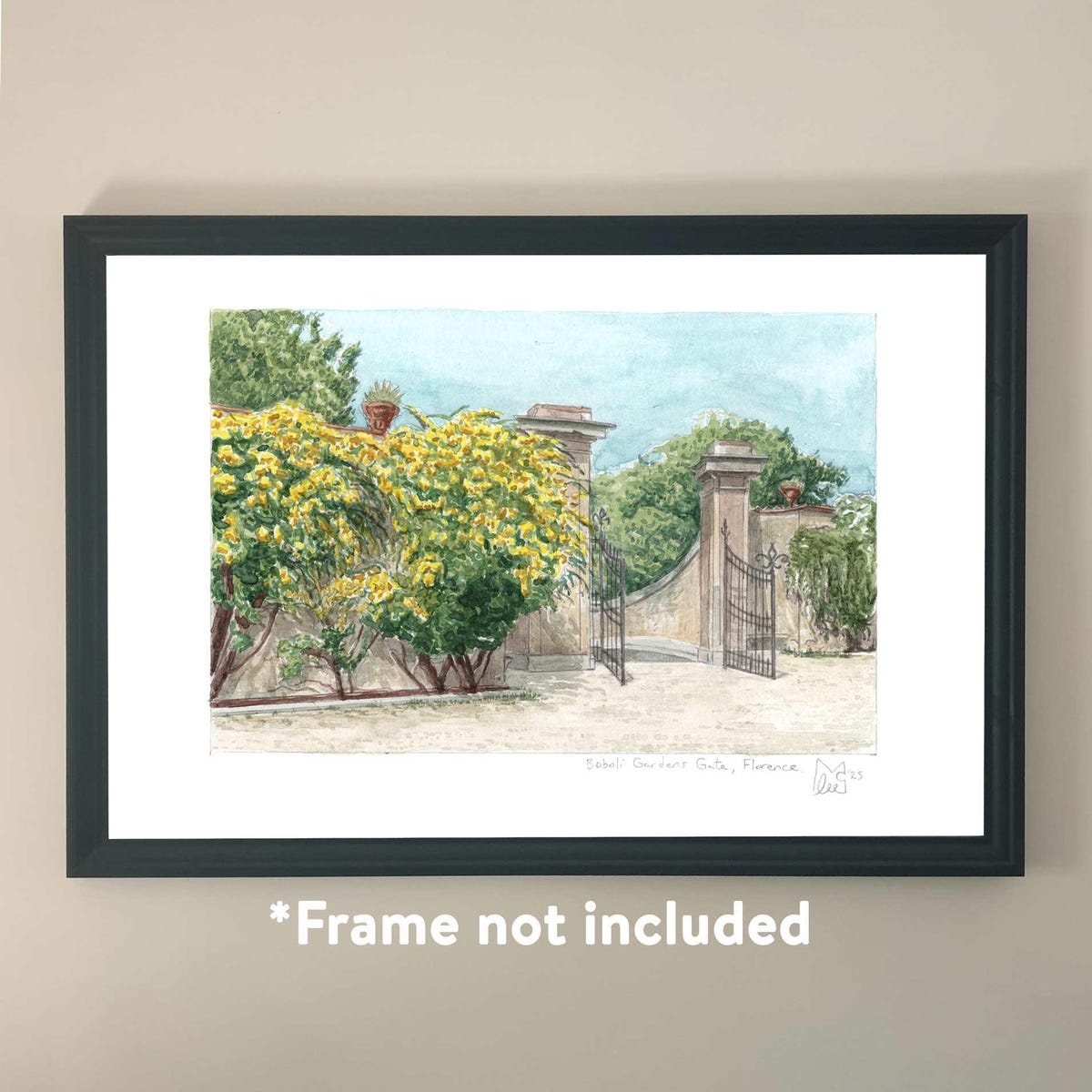 Print of Garden We Got Engaged In (Florence)