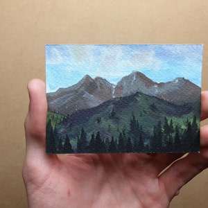 Scottish mountains - Original Acrylic painting - #9011