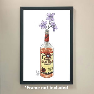 Illinois Violets in Malort #113 - Art Print