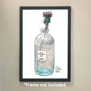 Thistle in Isle of Harris Gin #047 - Art Print