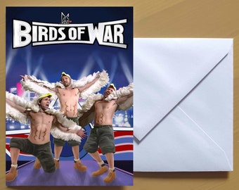 Birds of War - Its Always Sunny in Wrestlemania greeting card - Its Always Sunny in Philadelphia - IASIP #2009