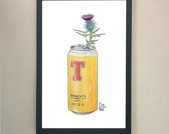 Thistles in Tennents #031 - Art Print