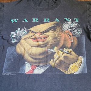 80's WARRANT バンドTシャツ 80s Warrant Dirty Rotten Filthy Stinking Rich Glam Metal