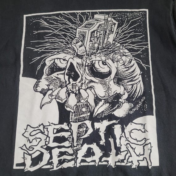 Vintage Sleeveless SEPTIC DEATH Pushead SHIRT Size Medium