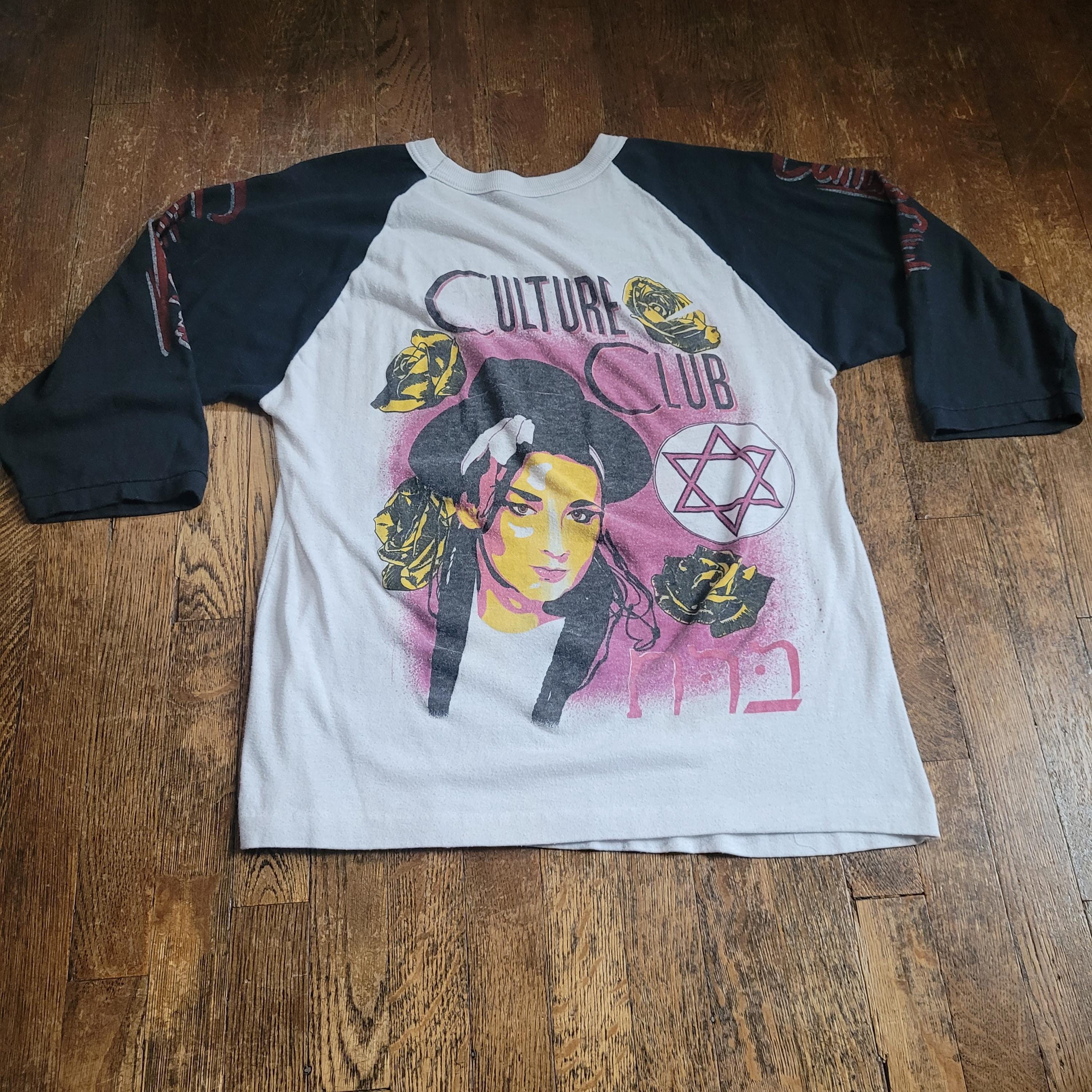 CultureClub　'98 VINTAGE Iconic Vintage 1985 CULTURE CLUB Raglan SHIRT Size Large - Etsy