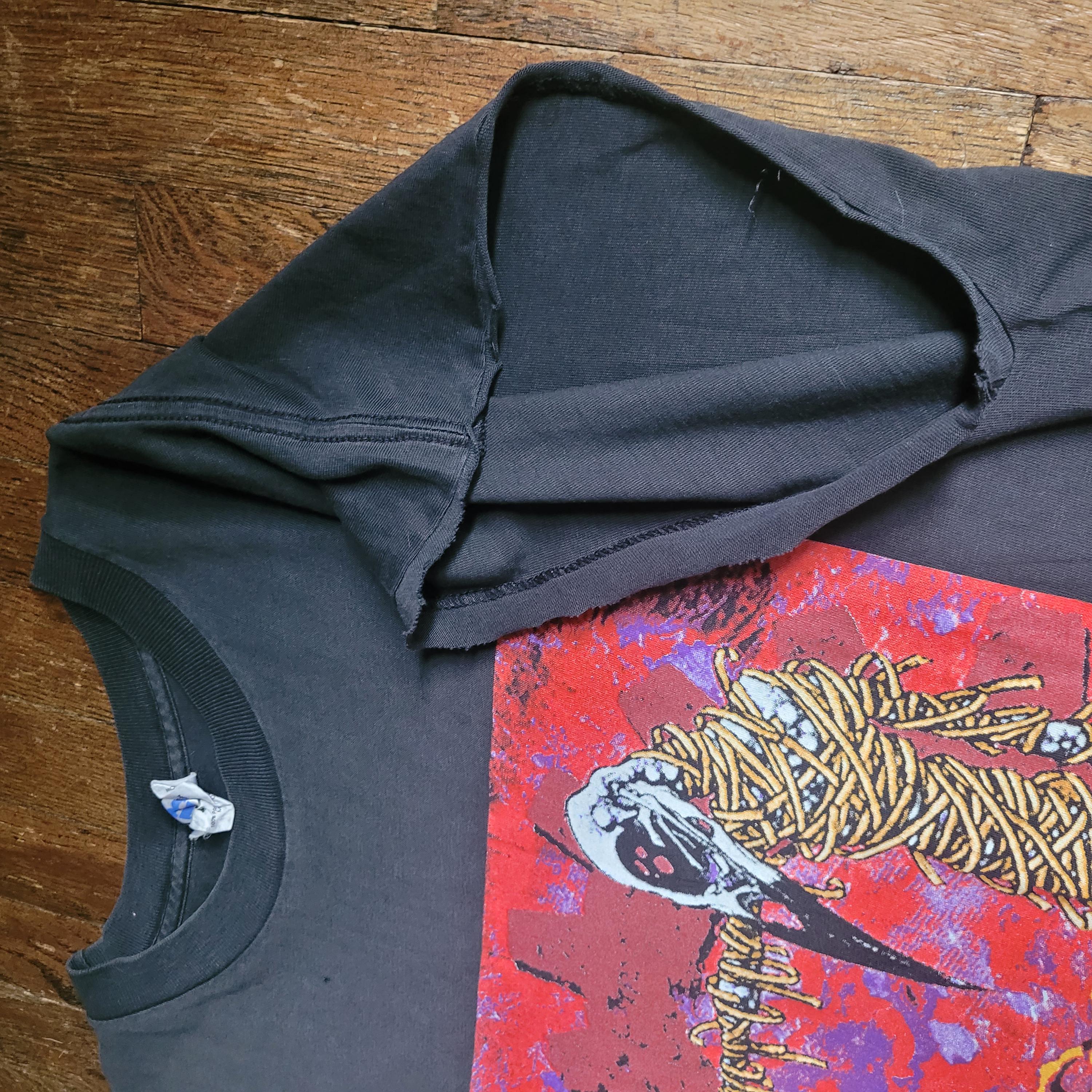 Vintage Sleeveless MONSTER VOODOO MACHINE Pushead Art Shirt Size 