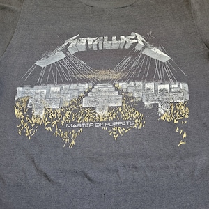 Vintage 1986 METALLICA Master of PUPPETS SHIRT Size Medium