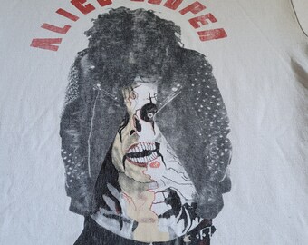 Vintage Alice Cooper 87 Tour T-shirt - Etsy Vintage Alice Cooper 87 Tour T-shirt - Etsy