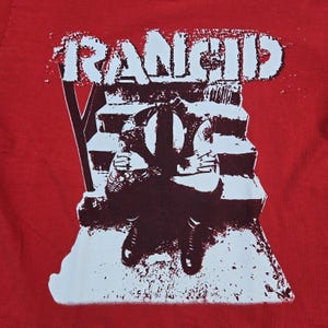 Authentic Vintage 1995 Red RANCID TOUR SHIRT Size Extra Large
