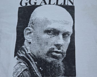 Authentic Vintage 1993 GG ALLIN Single Stitch SHIRT Size Extra Large