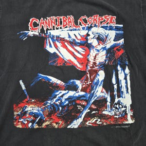 AUTHENTIC Vintage 1993 CANNIBAL CORPSE Tomb of the Mutilated Shirt Size Extra Large