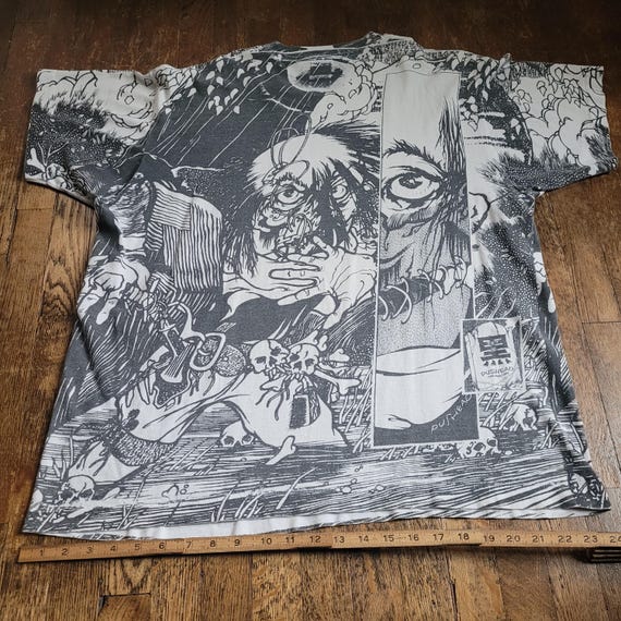 Rare and EPIC 1990s PUSHEAD Kuro-line Septic Death SHIRT