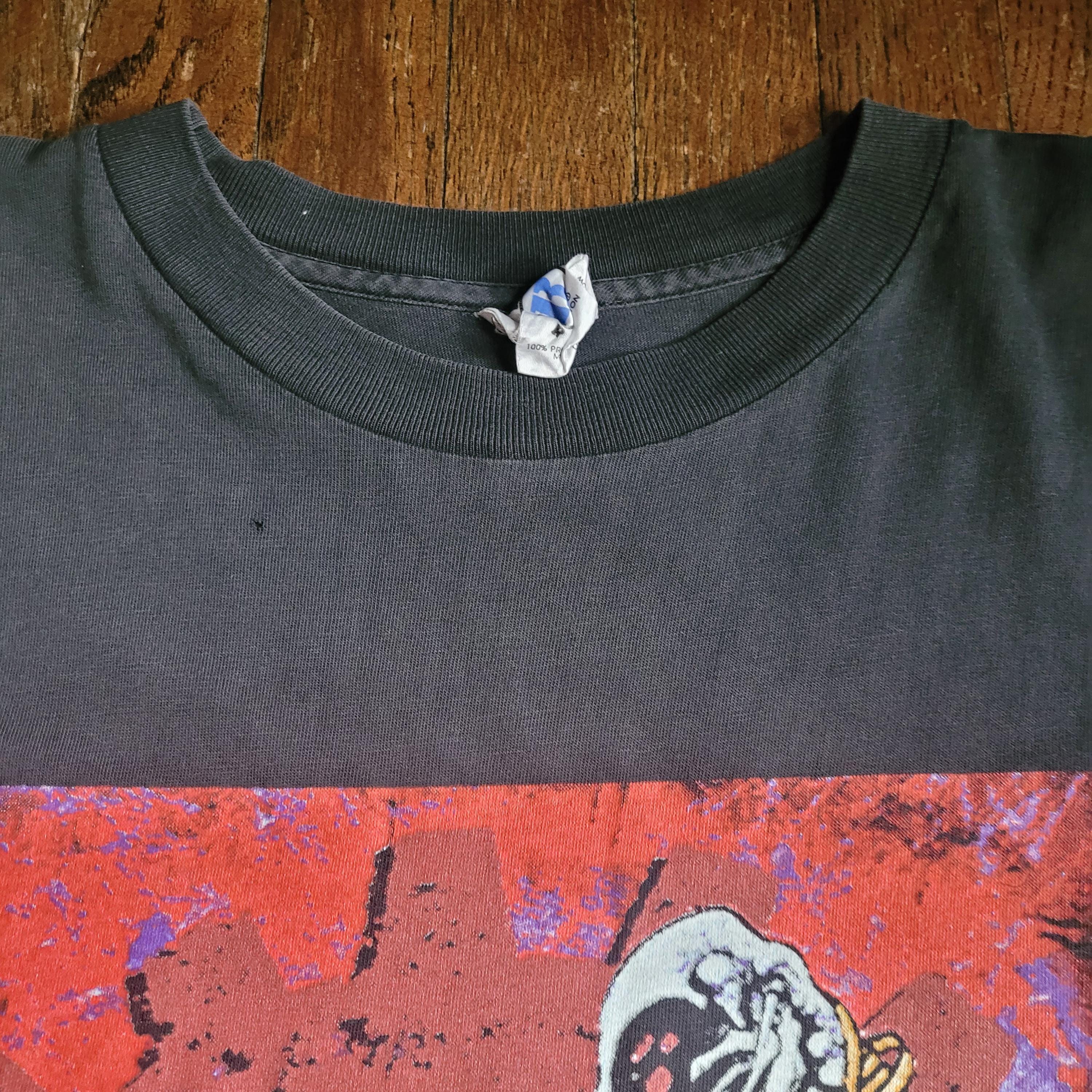Vintage Sleeveless MONSTER VOODOO MACHINE Pushead Art Shirt Size 
