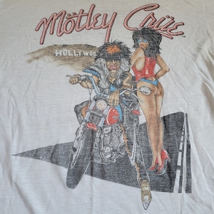 Vintage 1987 MOTLEY CRUE Girls, girls, girls SHIRT Size Medium