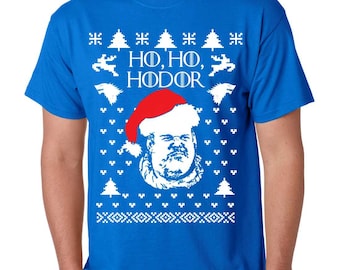 Ugly Christmas Sweaters Got HO HO Hodor Men's Tee Shirt Inspiration Christmas Gift Size S,M,L,XL,2XL,3XL Active