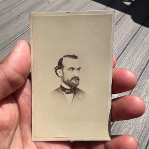 Civil War Era CDV, Carte De Vista, Webster & Popkins Hartford Ct. Backmarked