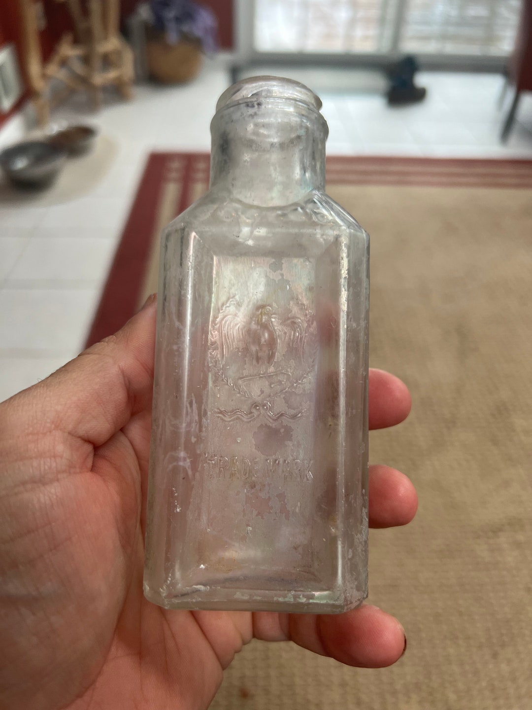 Antique Eagle Embossed Gebhardt Eagle Chili Powder Food Bottle Etsy