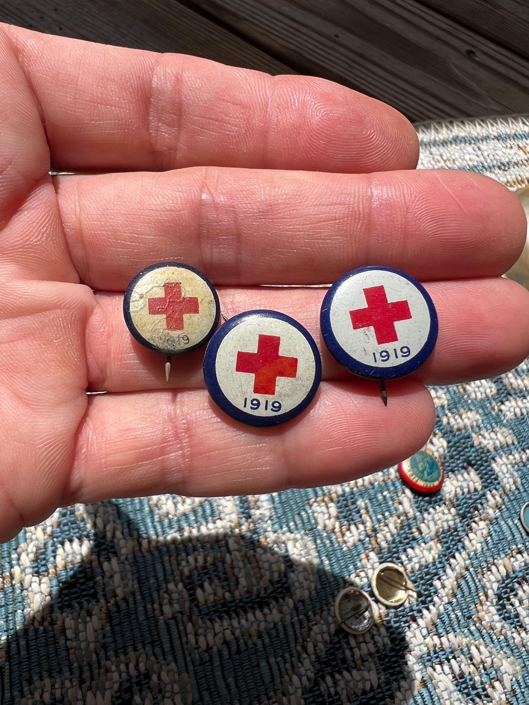 1919 Red Cross Pin - Etsy