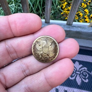 Pre Civil War Staff Officer's Coat Button 1830's-50's R & W Robinson Backmark