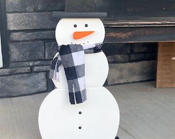 Poly Snowman, Yard Decor, Outdoor Decor, Fence Decor, Winter Decor, Christmas Decor (Bright Colors and Durable)