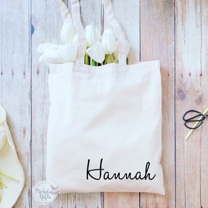 Personalised Tote Bag, birthday gift, Shopping bag, Hen bag, Wedding bag, other colours available