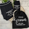 Groom Gift boxers and socks, Property of the new Mrs Groom boxers, Wedding Boxers, Personalised Groom Gift, Wedding Socks
