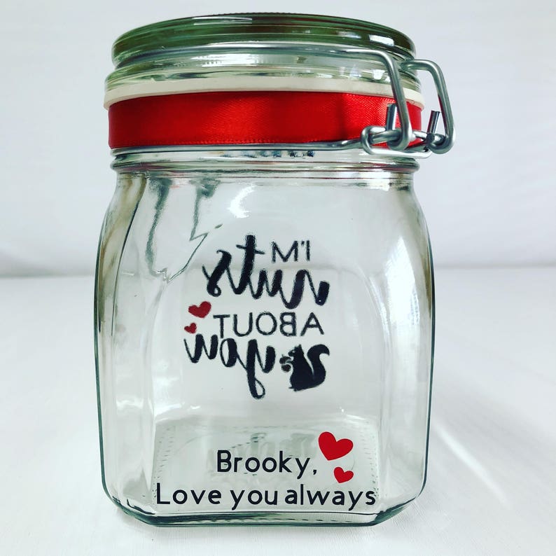 I'm Nuts About You Jar Valentine's Gift for Him Nut Etsy