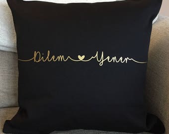 Personalised Love Cushion, Wedding Gift, Valentines Gift