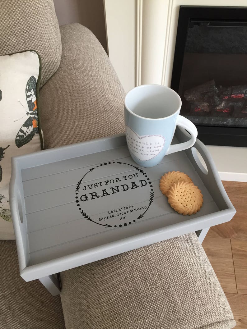 Personalised Sofa Arm Rest Tray Couch Tray Father's Day Etsy