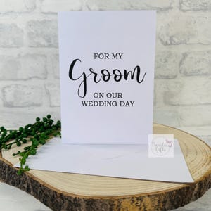 For my Groom Greeting Card