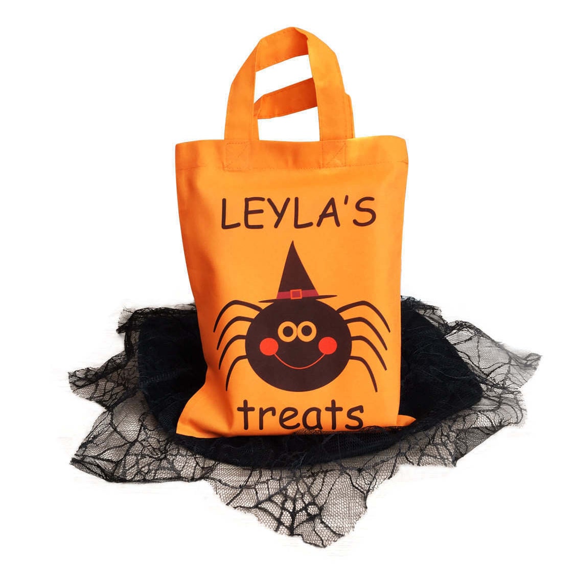 Personalised Halloween Treat Bag Hallowean Trick Or Treat Bag Etsy