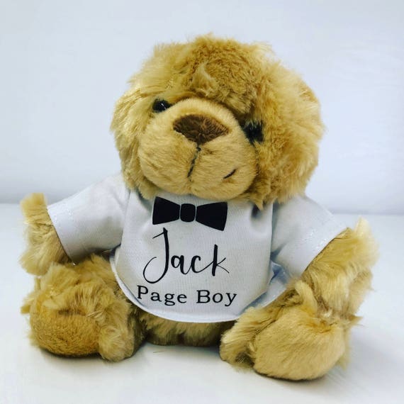 Personalised Page Boy Teddy Bear | Etsy