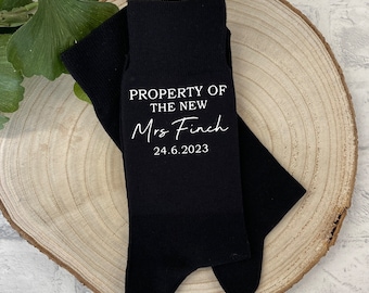 Groom Gift socks, Property of the New Wedding Socks, Groom Socks, Funny Wedding socks, Personalised groom gift