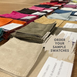 Organic Linen Fabric Swatches