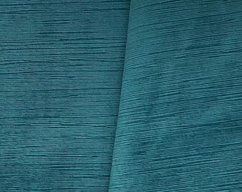 TERCIOPELO LISO - Benson - Tela de tapicería de terciopelo liso de microfibra texturizada, cortada a medida, 142 cm de ancho, tela de tapicería de terciopelo sólido, tela superior