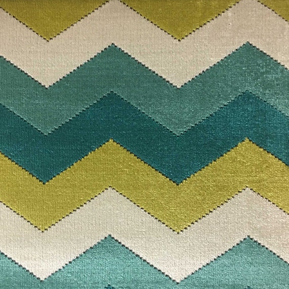 Upholstery Fabric Longwood Laguna Bold Chevron Pattern Etsy