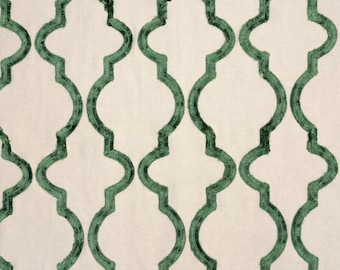 Bella - Cortinas de ventana con bordado Crewel, tela cortada a medida - Top Fabric