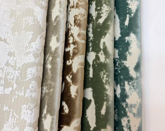 Stella - Abstract Cut Velvet Upholstery Fabric By The Yard