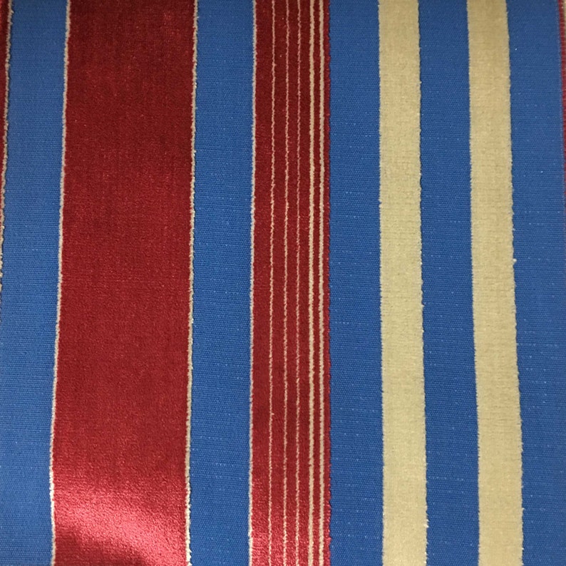 Upholstery Fabric Richmond Oxblood Cut Velvet Home Decor Etsy