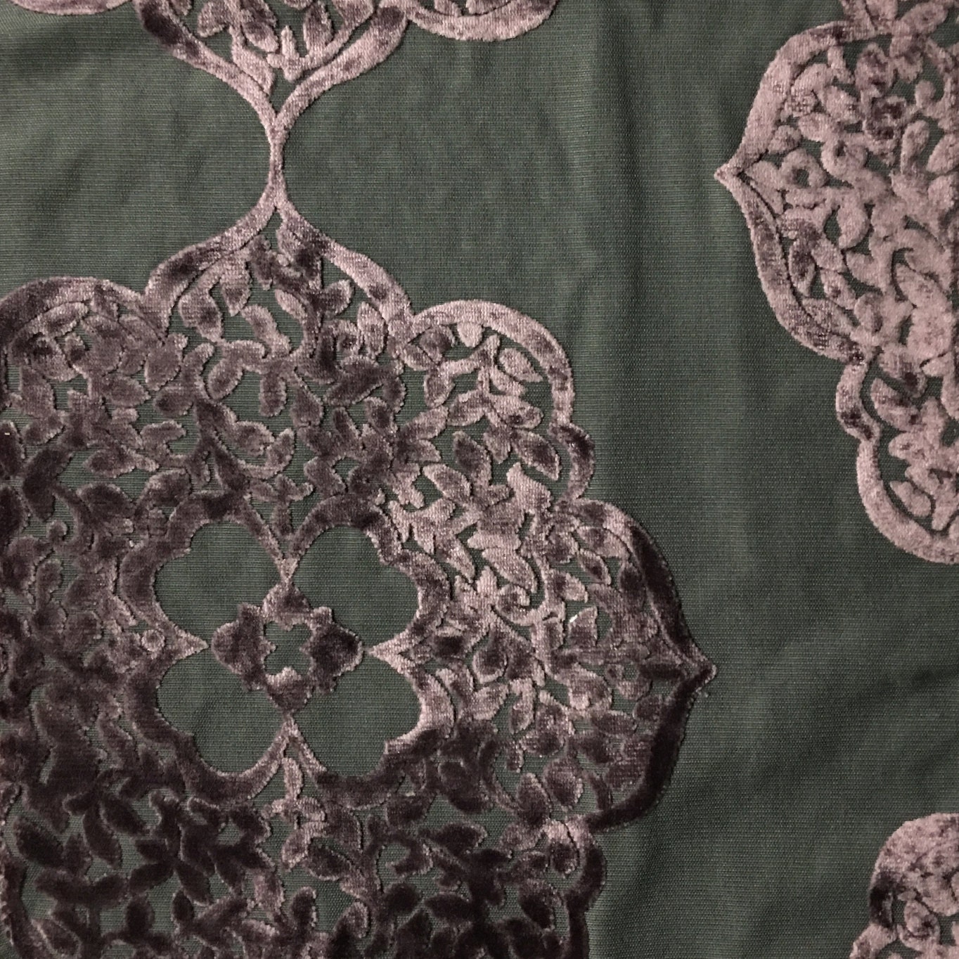 Upholstery Fabric Mayfair Plum Burnout Velvet Home Decor | Etsy