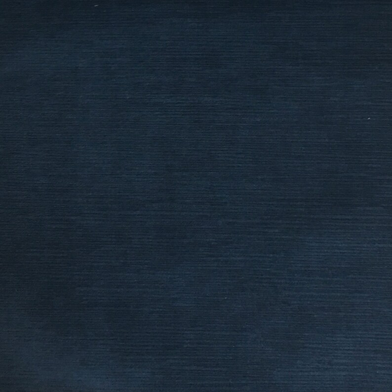 Velvet Upholstery Fabric Pond Midnight Bluestrie Textured Etsy