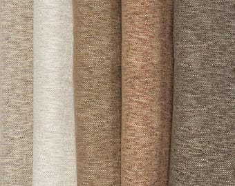SELMA - Multi-Tonal Plain Textured Upholstery Fabric by the Yard -Top Fabric