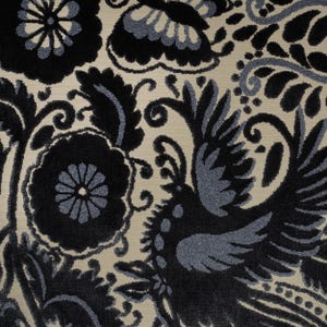 OTOMI - Patrón Otomí Mexicano - Tela de Tapicería de Terciopelo de Corte Dramático cortada a medida, Tela Superior