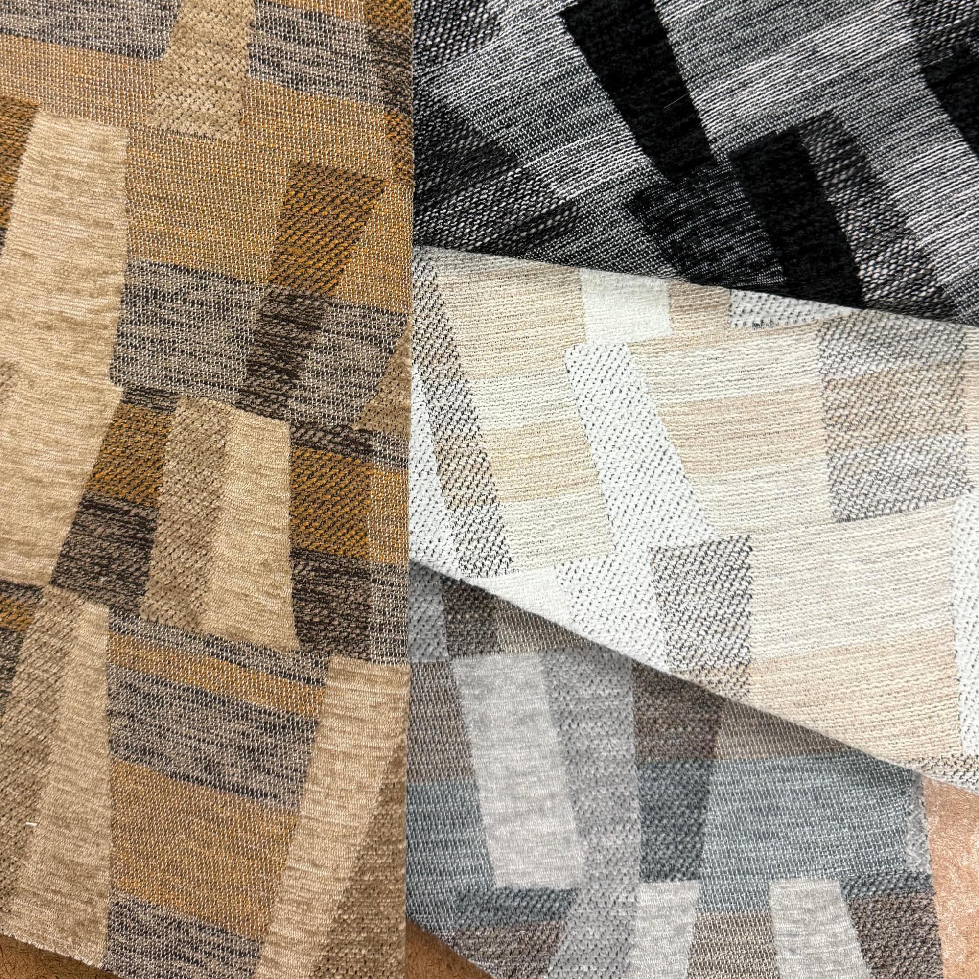 Mystic - Geometric Pattern Jacquard Fabric Woven Designer Pattern Upholstery & Pillow Fabric by the Yard - Top Fabric