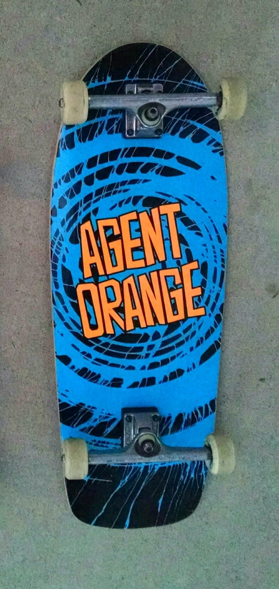 Currently Out Of Stock Agent Orange Punkpig Skateboard Deck Etsy