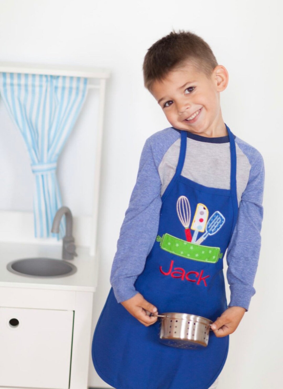 Boys Apron Boys Personalized Apron Boys Chef Apron Kitchen Etsy