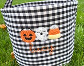 Kids Personalized Halloween Trick or Treat Bag, Cute Candy Bag, Treatbag - Personalized Trick or Treat Bag, Candy Corn treat bag