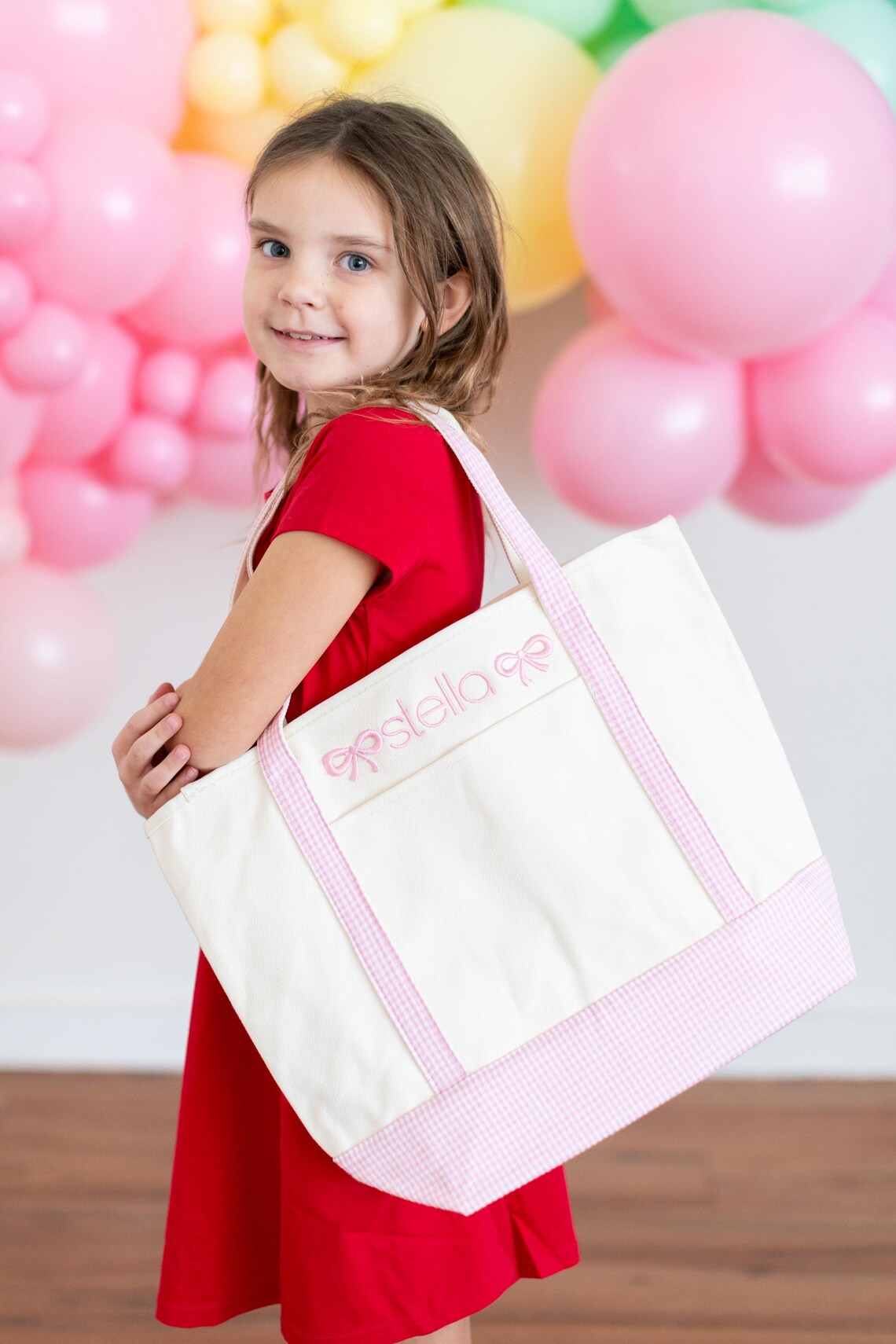 GINGHAM MIST MINI TOTE - COATED CANVAS With GINGHAM MIST TRIM main image 1