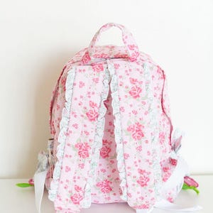 Back to School! Girls Ruffle Backpack With Bag Charms, Personalized and ...