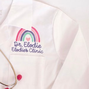 Personalized Kids Lab Coat, Kids Doctor Costume, Kids Career Day, Children’s Lab Coat, Kids Christmas Gift